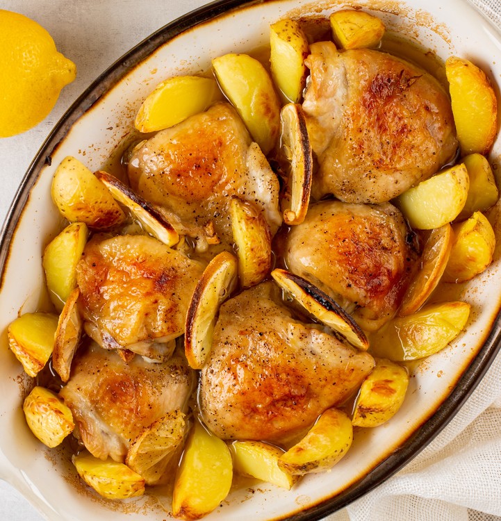 ARLEQUIN | Classic cuisin with regional and local flavours  - Oven Baked Lemon Chicken With Potato