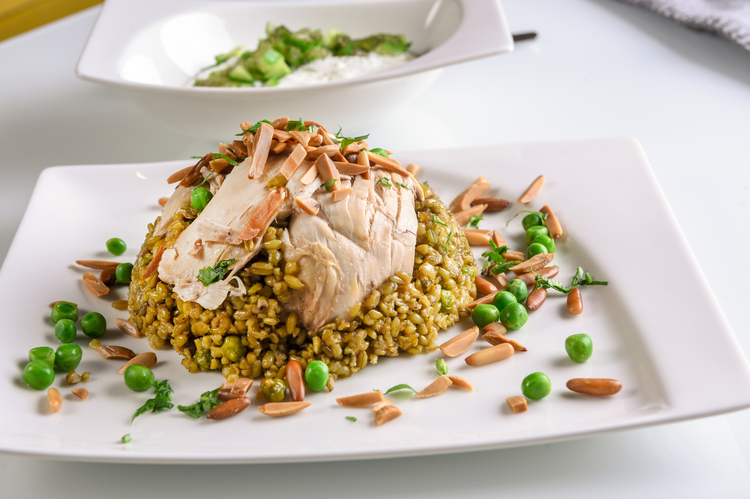 ARLEQUIN | Classic cuisin with regional and local flavours  - Freekeh With Chicken